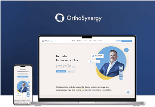A visual mockup of Ortho Synergy's website, by NGNG