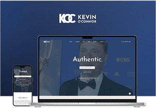 A visual mockup of Kevin O'Connor's website, by NGNG