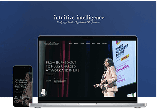 A visual mockup of Intuitive Inteligence's website, by NGNG