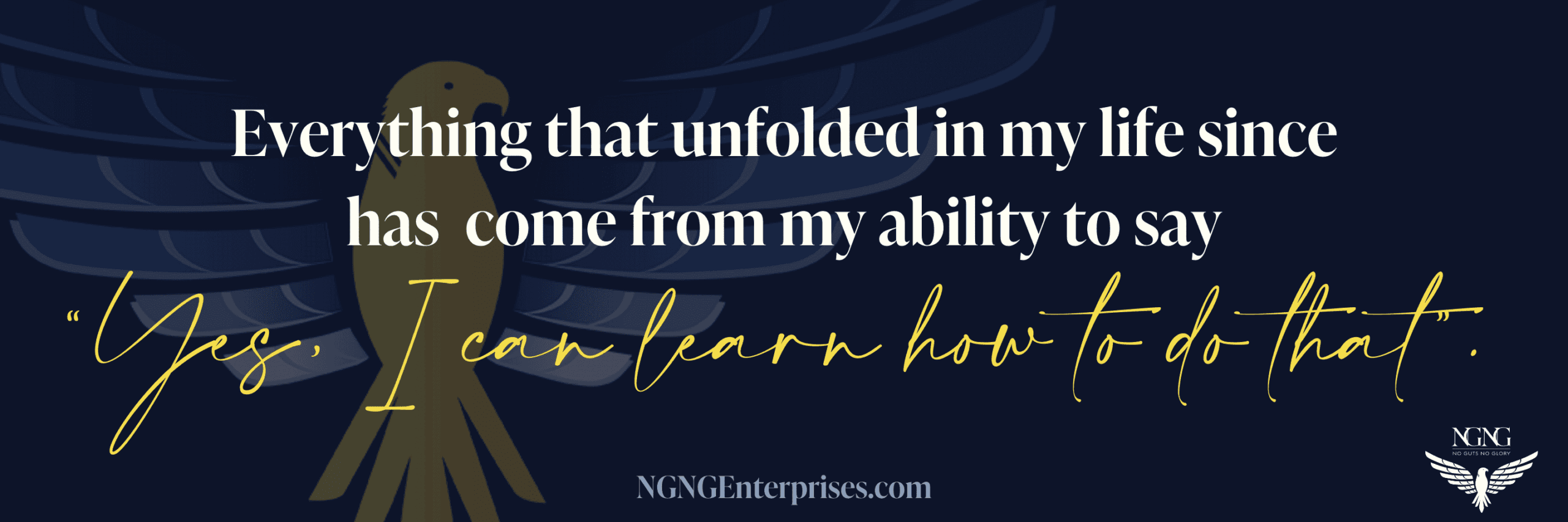 How NGNG Was Born Quote